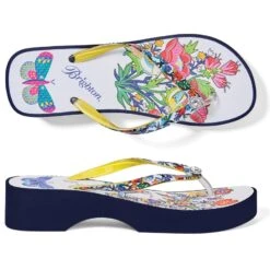 Sunny Wedge Flip Flops -Brighton Handbags Outlet Store sunny wedge flip flops multi 2