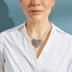 Wild Flowers Necklace -Brighton Handbags Outlet Store wild flowers necklace silver 2 4c9c9290 d514 4fc5 b215 a56477c82eef