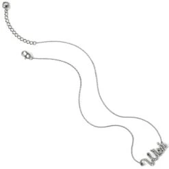 Wish Script Necklace -Brighton Handbags Outlet Store wish script necklace silver 2 cabcab8d e61d 47d7 be75 05f86c5c09ff